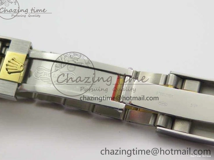 1230 FlexibleFit Daytona SS YG Ceramic Bezel JH Best Edition Gold Dial On SS YG Bracelet A 3528